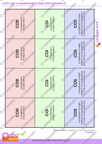 Page 6 de la fiche
