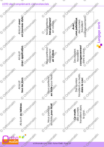 Page 2 de la fiche