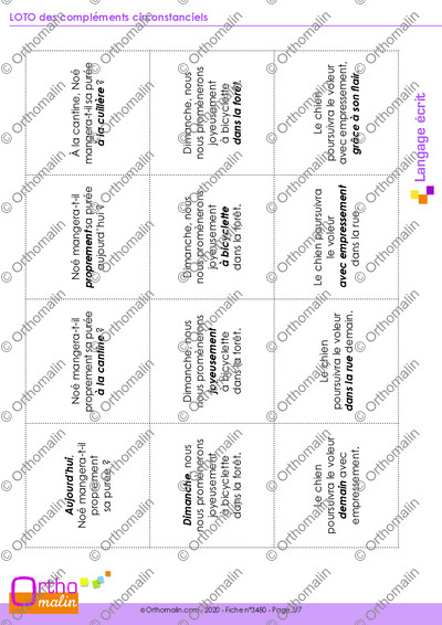 Page 3 de la fiche