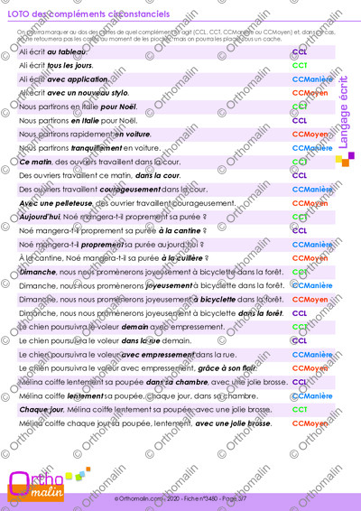 Page 5 de la fiche