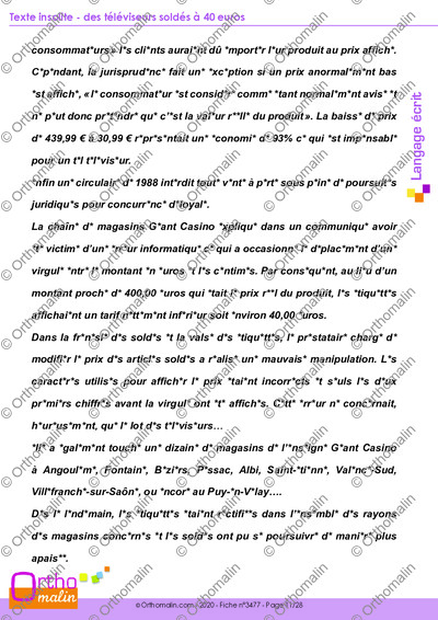 Page 11 de la fiche