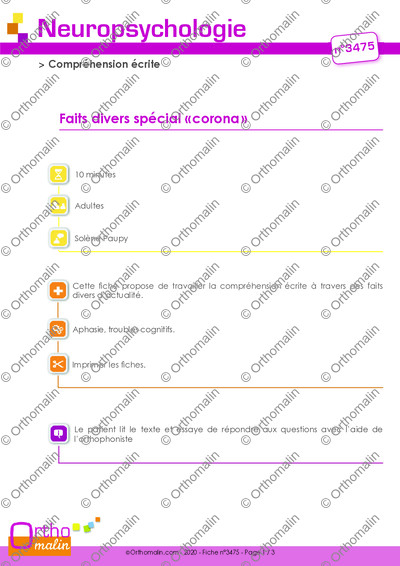 Page 1 de la fiche
