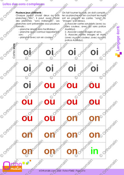 Page 2 de la fiche
