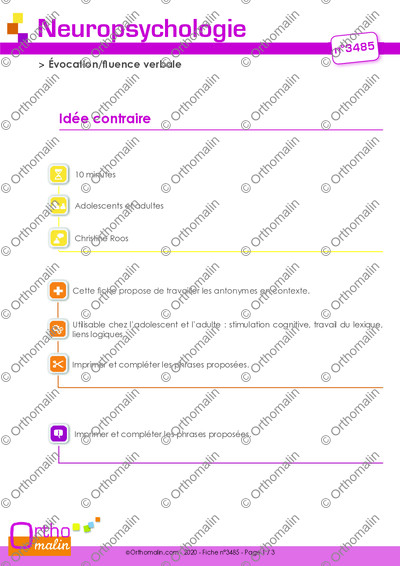 Page 1 de la fiche
