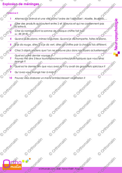 Page 3 de la fiche
