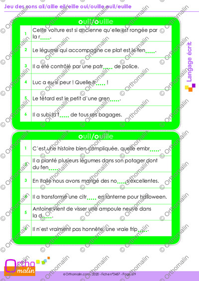 Page 6 de la fiche