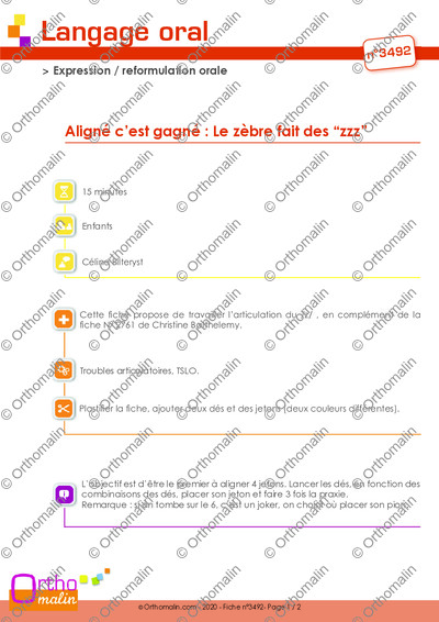 Page 1 de la fiche