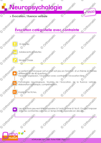 Page 1 de la fiche