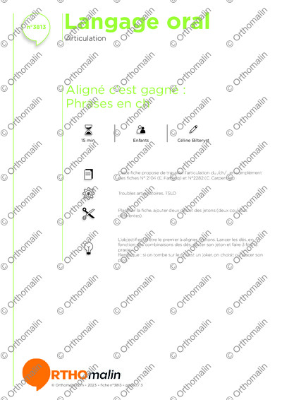 Page 1 de la fiche
