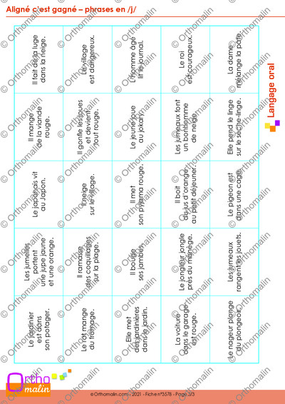 Page 3 de la fiche