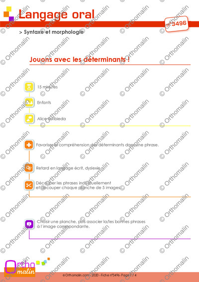Page 1 de la fiche
