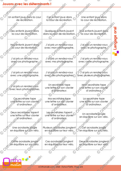 Page 4 de la fiche