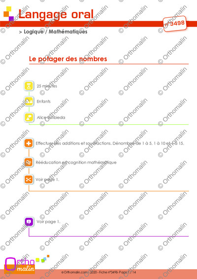 Page 1 de la fiche