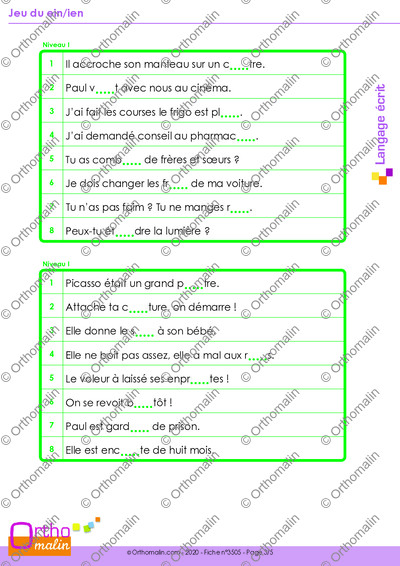 Page 3 de la fiche