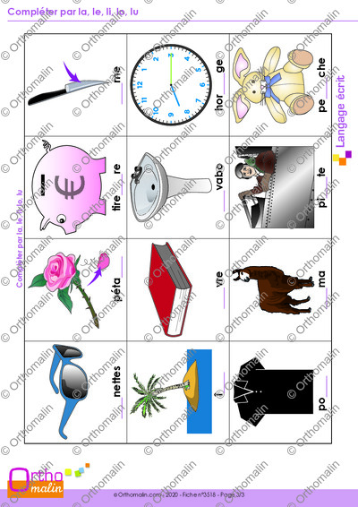 Page 3 de la fiche