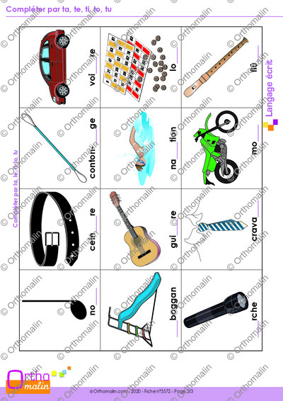 Page 3 de la fiche