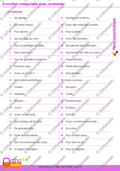 Page 3 de la fiche