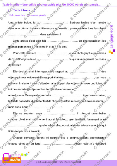 Page 13 de la fiche