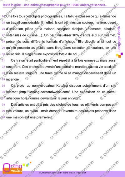 Page 3 de la fiche