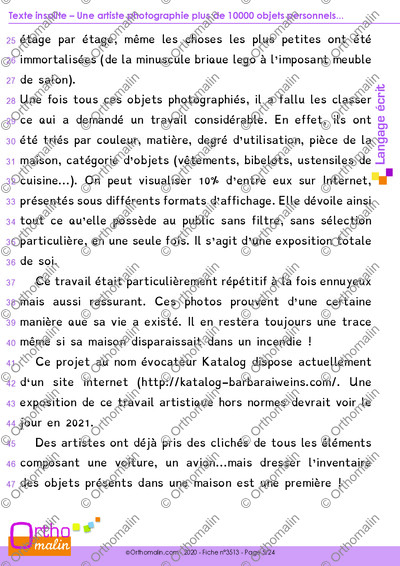 Page 5 de la fiche