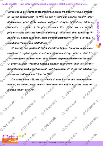 Page 9 de la fiche