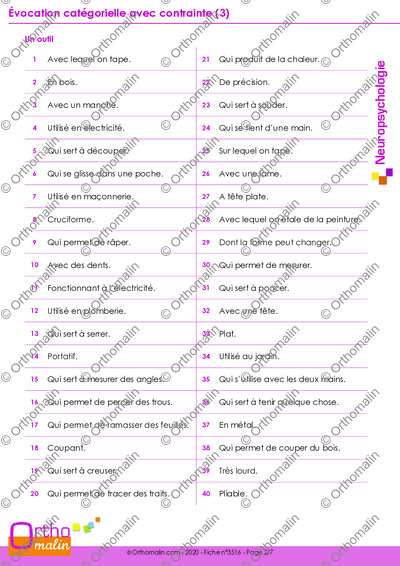 Page 2 de la fiche