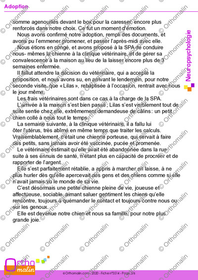 Page 3 de la fiche
