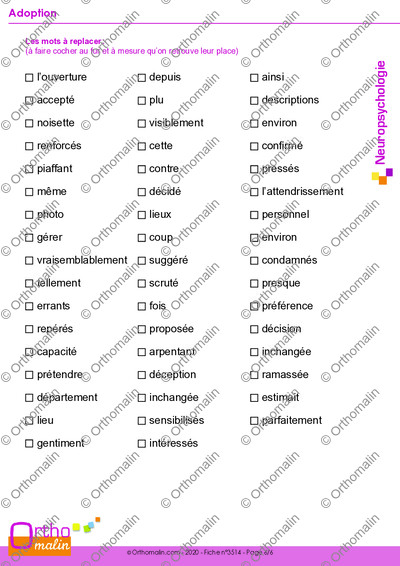Page 6 de la fiche