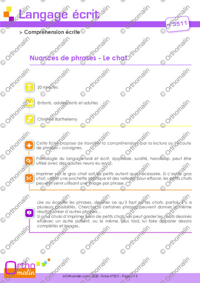 Page 1 de la fiche