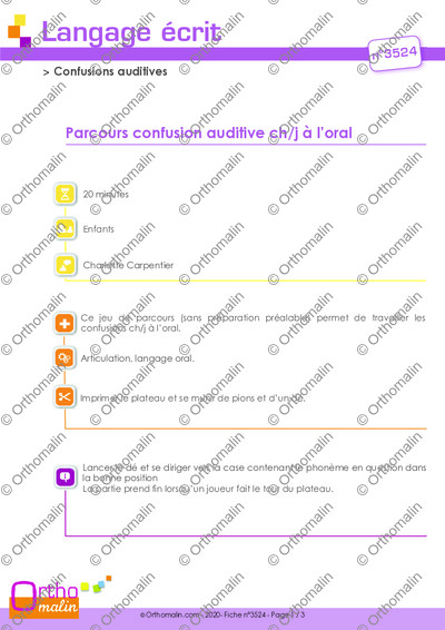 Page 1 de la fiche