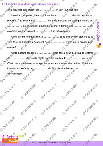 Page 14 de la fiche