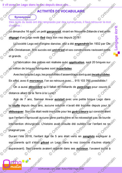 Page 15 de la fiche