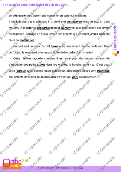 Page 16 de la fiche