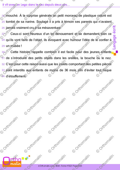Page 3 de la fiche
