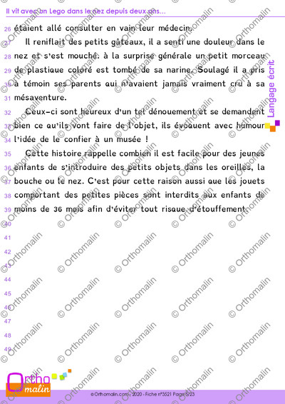 Page 5 de la fiche