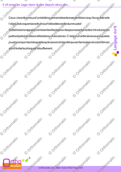 Page 7 de la fiche