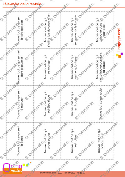 Page 3 de la fiche
