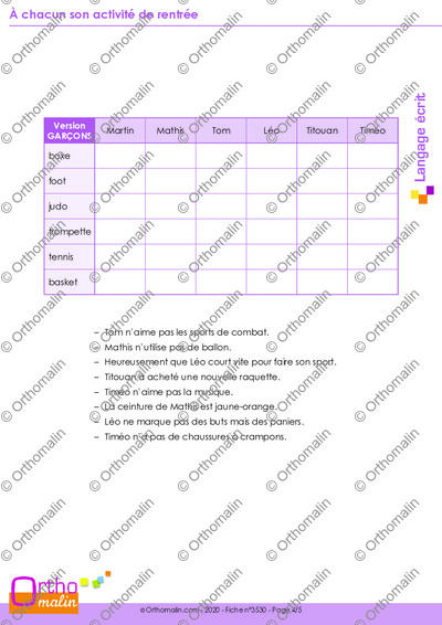 Page 4 de la fiche