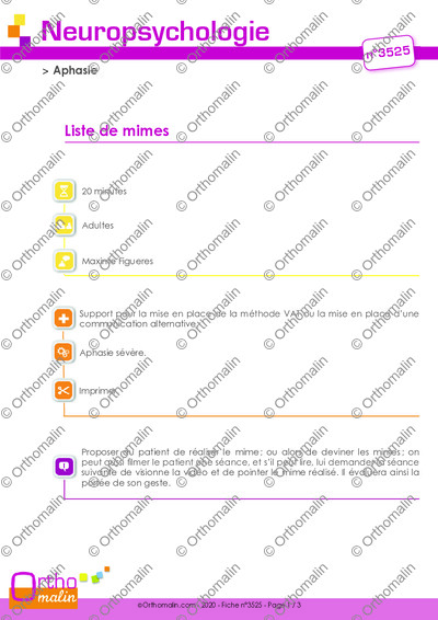 Page 1 de la fiche