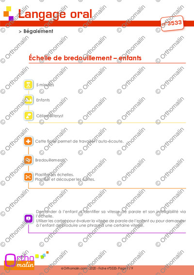 Page 1 de la fiche