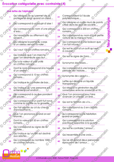 Page 6 de la fiche