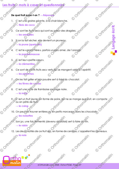 Page 3 de la fiche