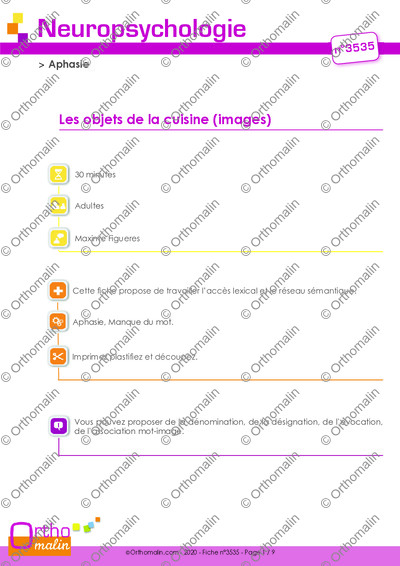 Page 1 de la fiche