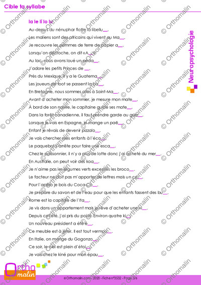 Page 5 de la fiche