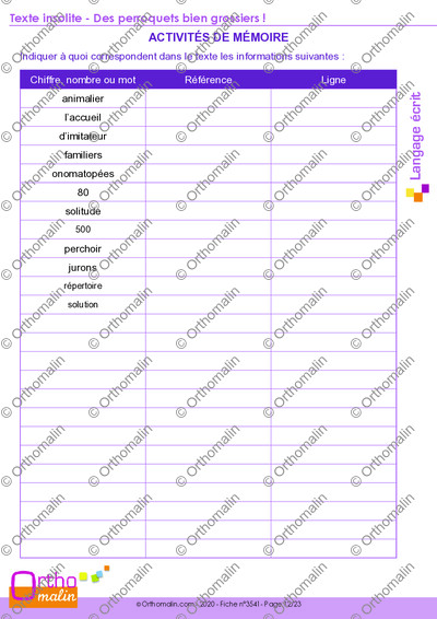 Page 12 de la fiche