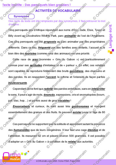 Page 15 de la fiche