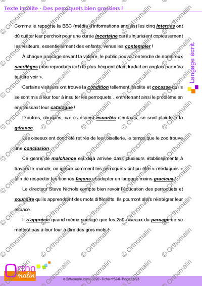 Page 16 de la fiche