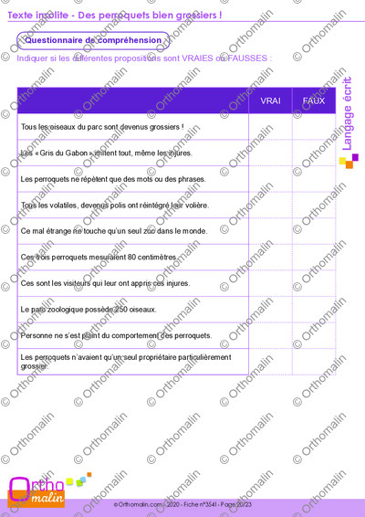 Page 20 de la fiche