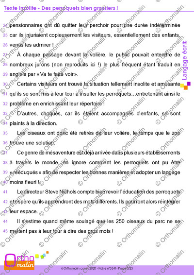 Page 3 de la fiche