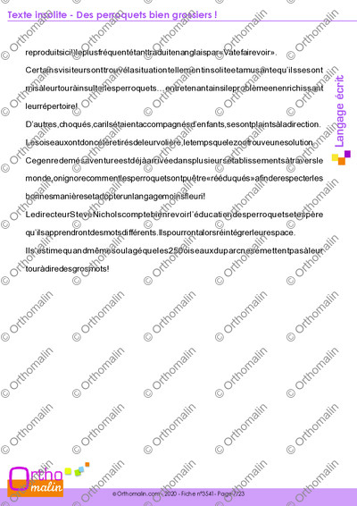 Page 7 de la fiche